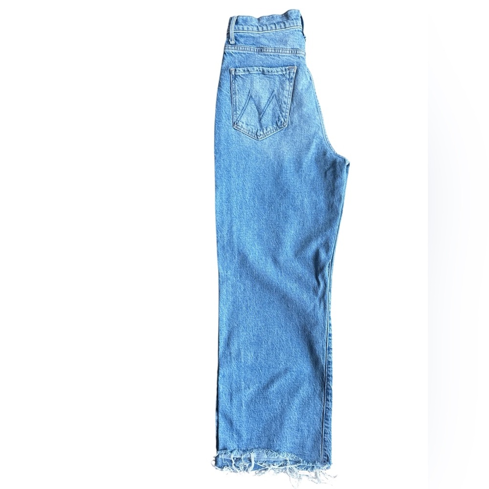 MOTHER The Maven Ankle Fray Jeans in Blue
